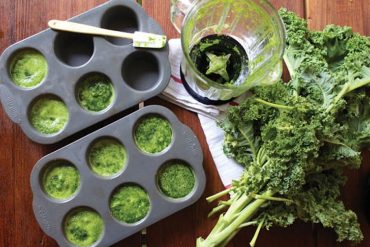 1. Congelate delle miniporzioni di passati di verdura appena preparati con la verdura fresca