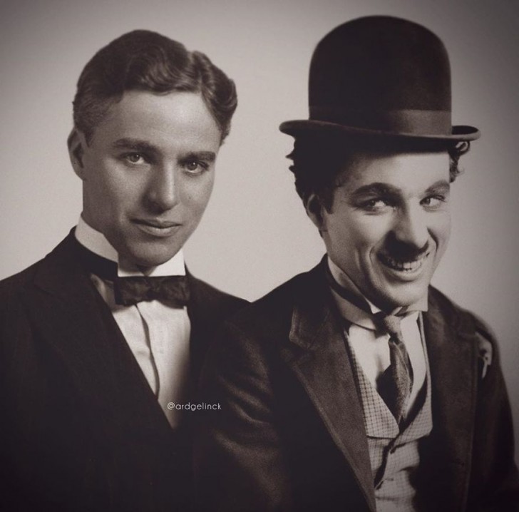12. Charlie Chaplin et son "vagabond" !