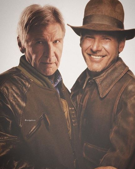 6. Harrison Ford und Indiana Jones: Sie scheinen wirklich zusammen zu posieren!