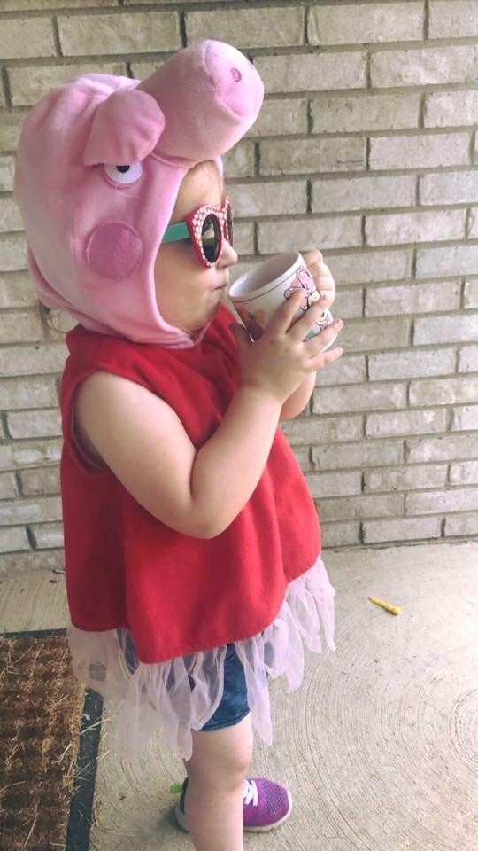 "My daughter decided to dress herself for her brother's big day on the bus ride to school."