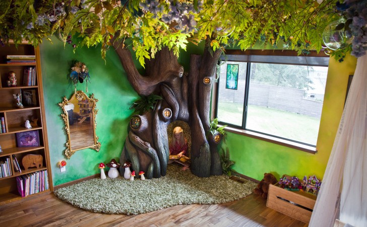 Con un po' di pazienza e estro creativo, si può trasformare la camera di nostro figlio in un luogo magico...