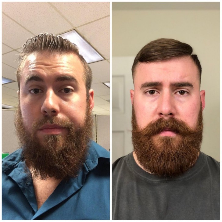 Até mesmo mudar o estilo da barba pode melhorar o look!