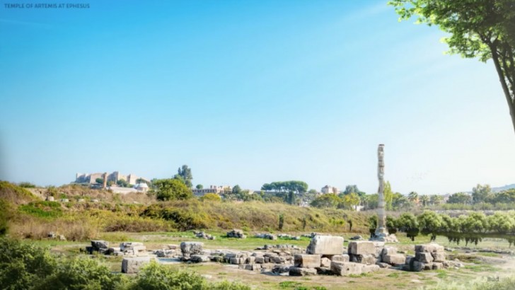 De tempel van Artemis in Efeze werd eerst geplunderd door Herostratus en vervolgens door de Goten.