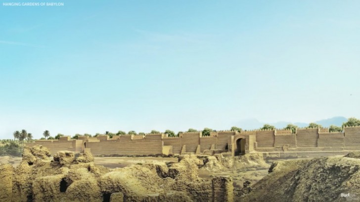 Il luogo in cui pare siano stati edificati i favolosi Giardini Pensili di Babilonia