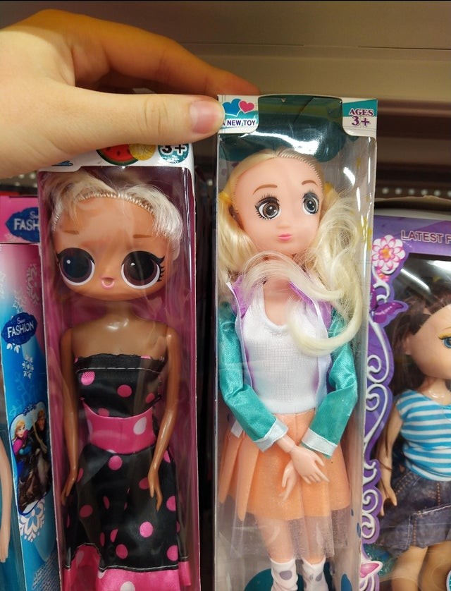 Nein, diese Puppen haben nicht wirklich die richtigen Augen.