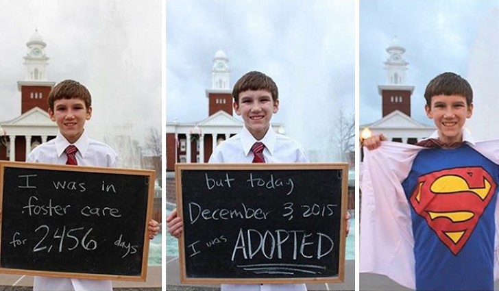 "Sono stato affidato per 2.456 giorni, ma oggi 3 dicembre 2015 sono stato adottato"
