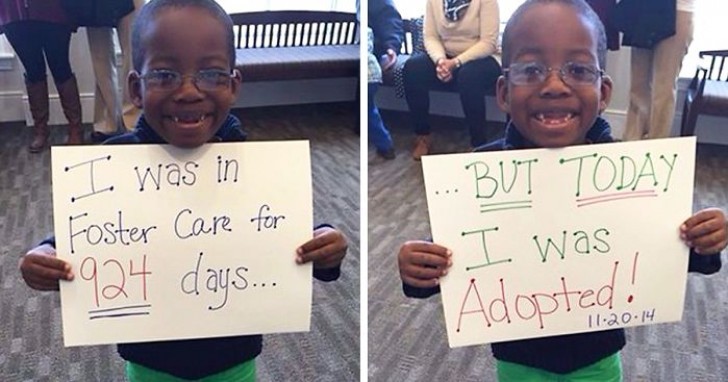 "Sono stati in affido per 924 giorni... Ma oggi sono stato adottato!"