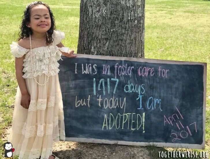 "Sono stata in affido per 1.417 giorni, ma oggi sono stata adottata!"