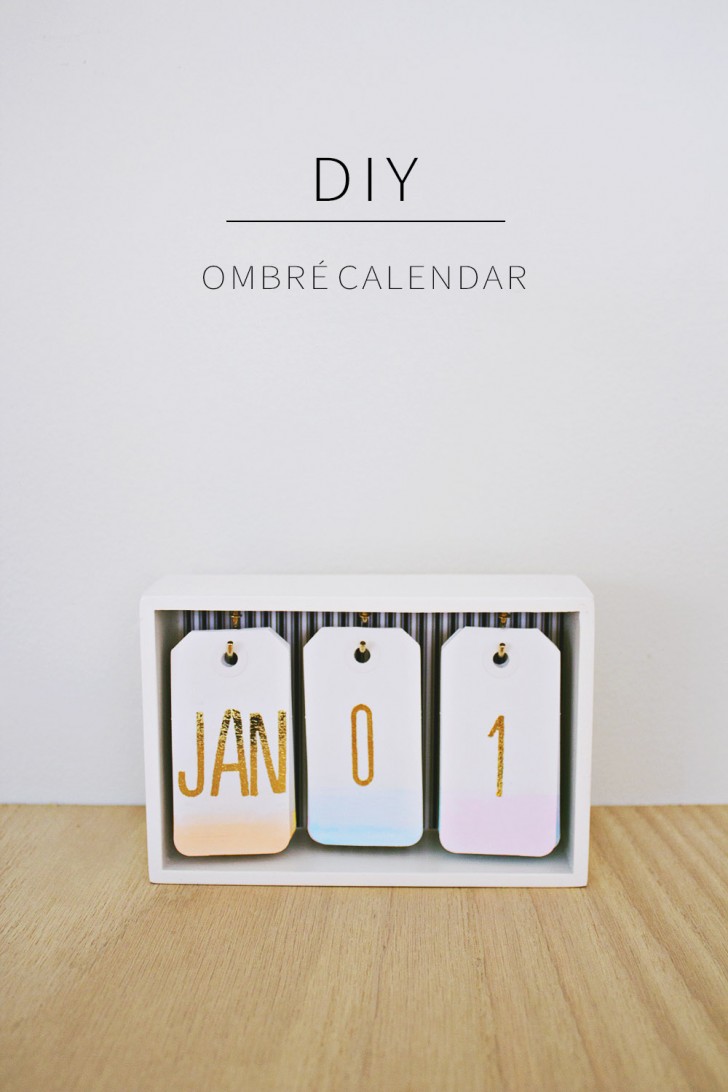 9. Un calendario personalizzato con le sfumature di colori che preferite