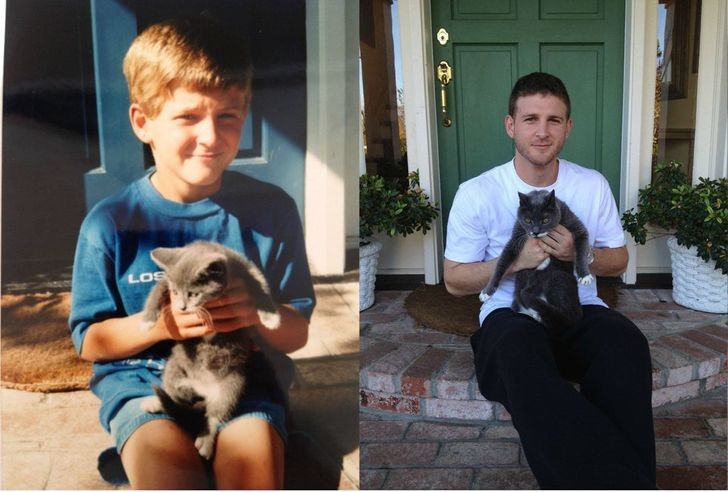 Same cat, same owner, same photo!