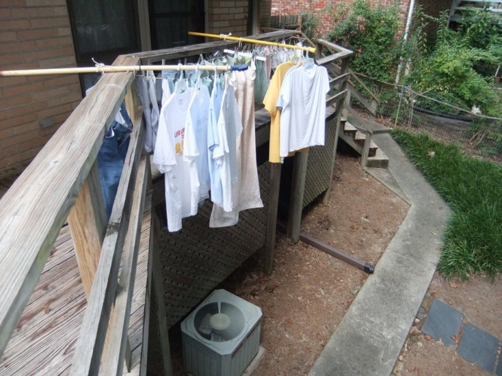 12. L'air chaud de la sortie du climatiseur sèche les vêtements très rapidement !