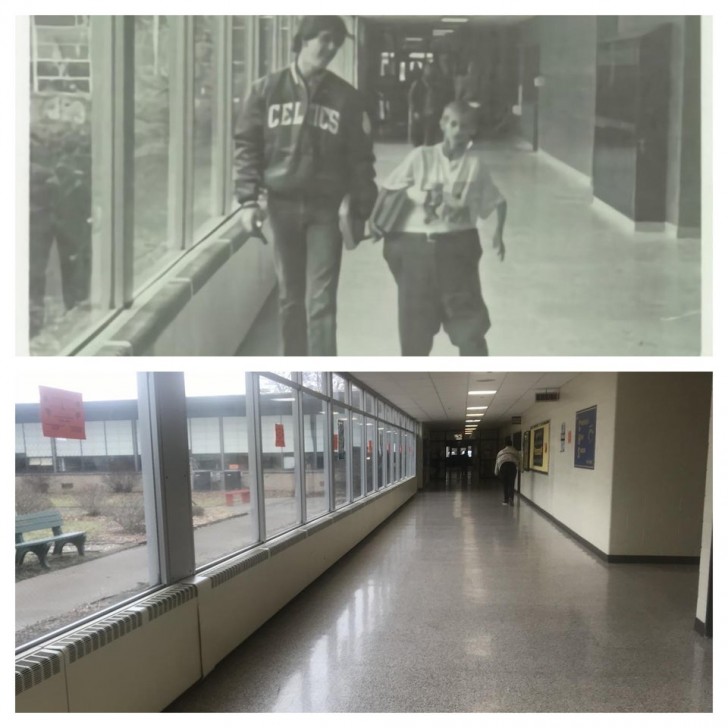 Le couloir de mon école primaire : des années 70 à aujourd'hui !