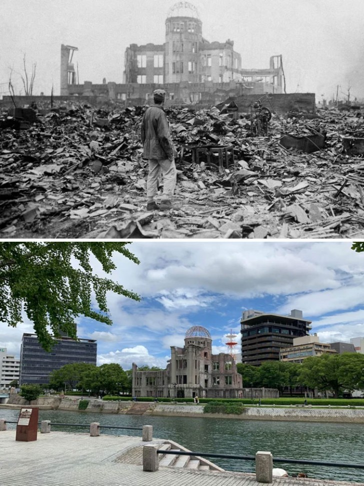 Die Verwüstungen des Zweiten Weltkriegs in der Stadt Hiroshima und ihre wohlverdiente Wiedergeburt