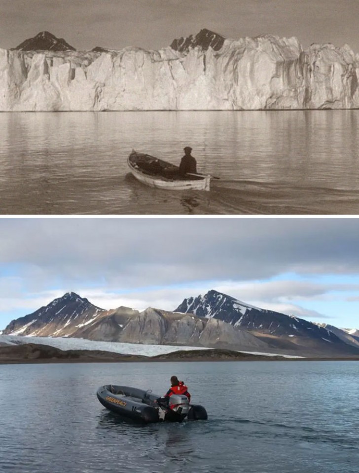 Le cercle arctique il y a plus de 100 ans... et aujourd'hui