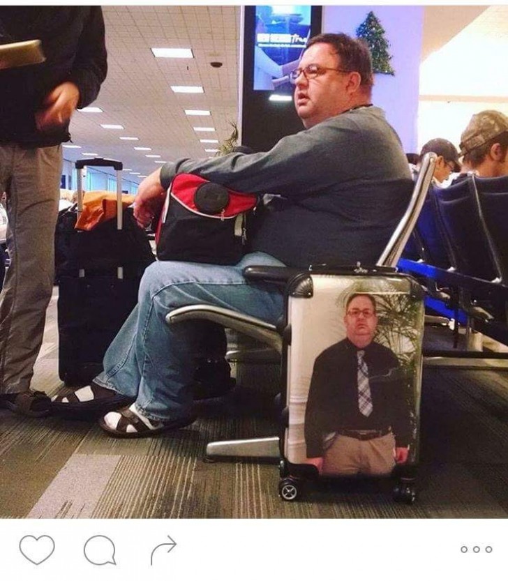 14. Nous sommes sûrs qu'il ne perdra jamais sa valise...