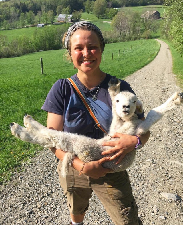 4. "Je crois que j'ai trouvé le petit agneau le plus heureux du monde !"