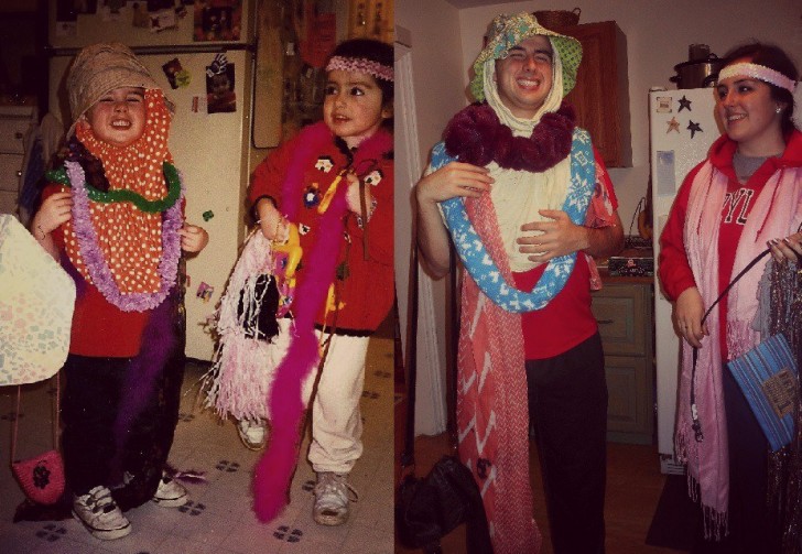 4. My sister and I have always enjoyed dressing up, as children and as adults!