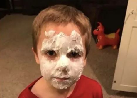 11. I just told him to put a little cream on his face ...