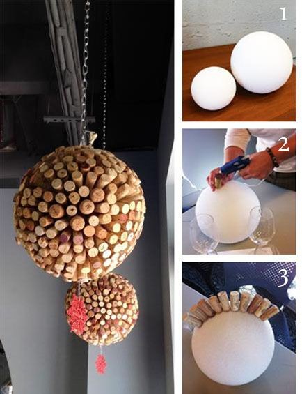 1. Incollateli a sfere di polistirolo per creare delle fantastiche decorazioni