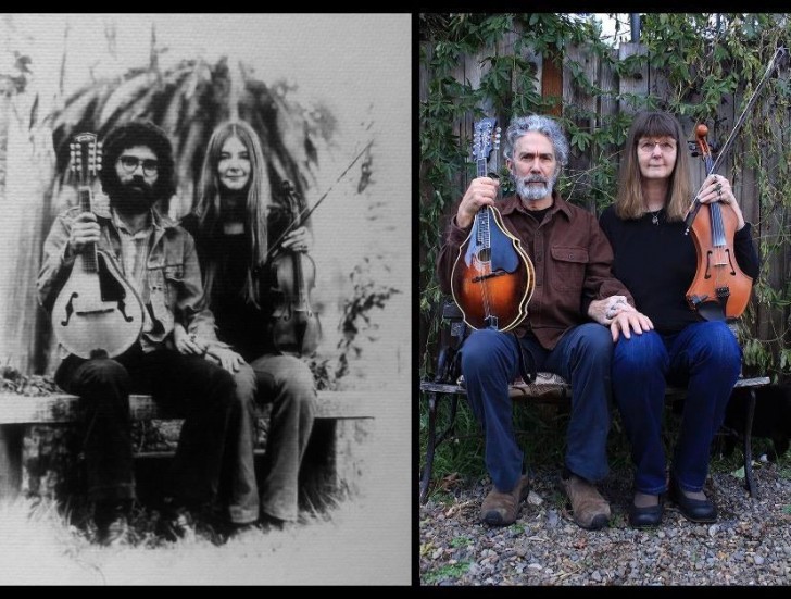 14. " Voici mes parents en 1975 et 2020. Ils jouent de la musique ensemble et sont mariés depuis 45 ans"