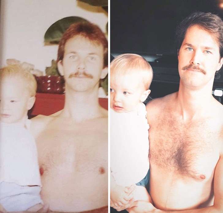 6. "Mein Vater und ich in genau der gleichen Situation... nur ein paar Jahre später."