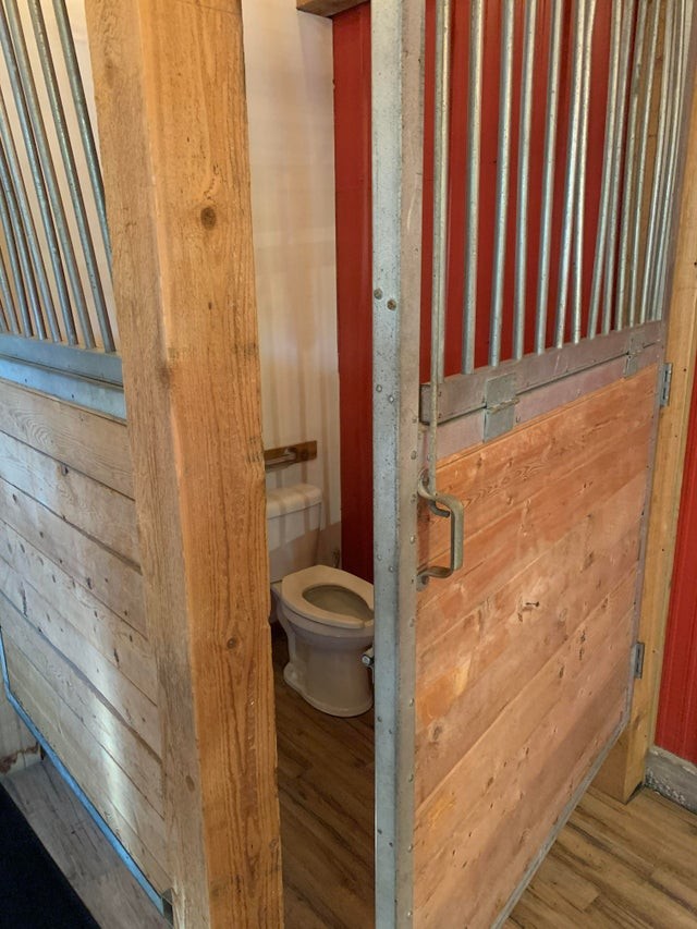 2. Des toilettes conçues pour montrer tout ce qui se passe à l'intérieur...