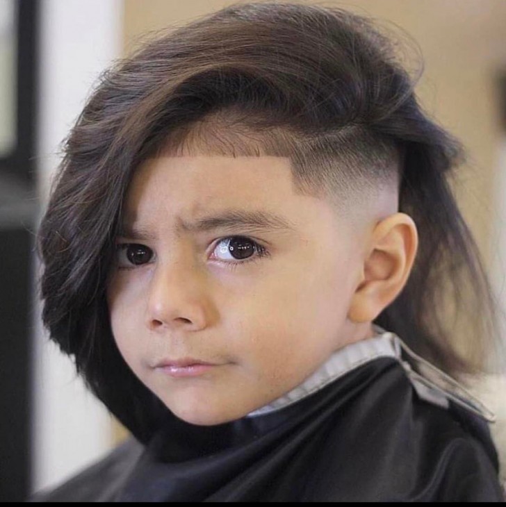 11. Found on the Instagram channel of one hairdresser: not even the little ones are exempt from absurd hairstyles ...