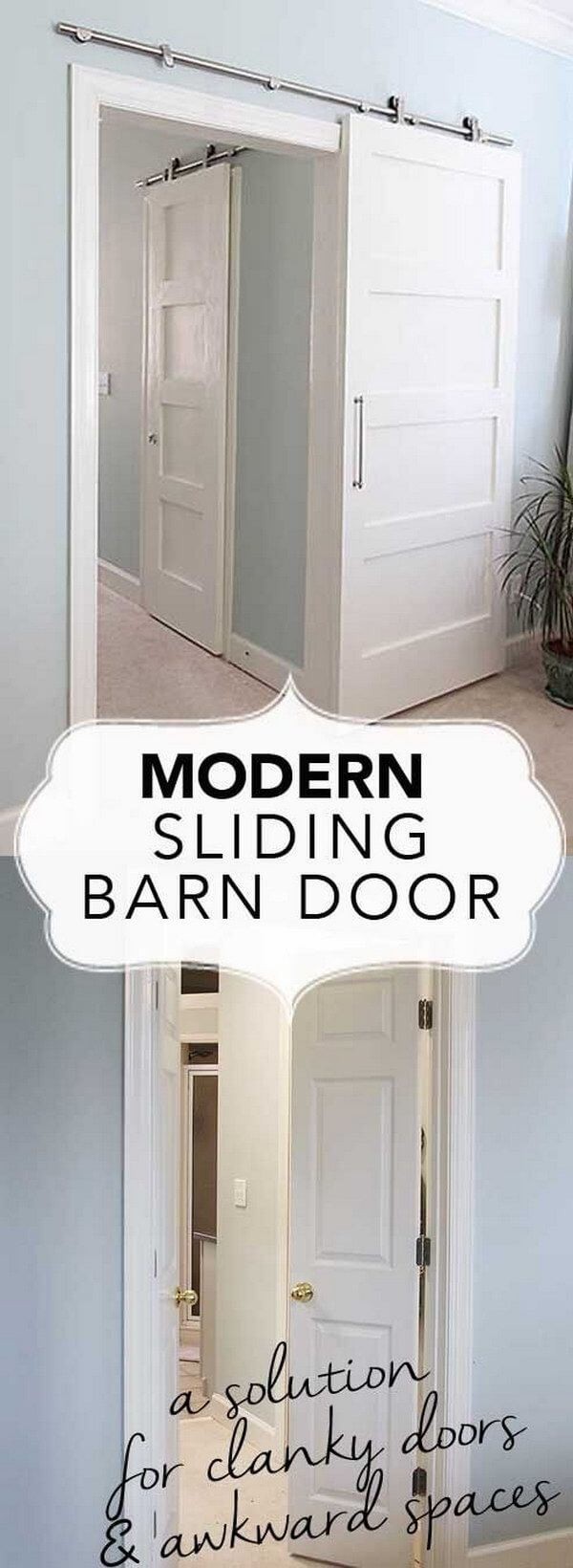 12.Barn door: le porte scorrevoli d'ispirazione campestre sono una soluzione economica, bella e salvaspazio