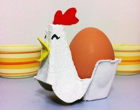 6. Un'idea divertente e facile: la gallina che porta l'uovo
