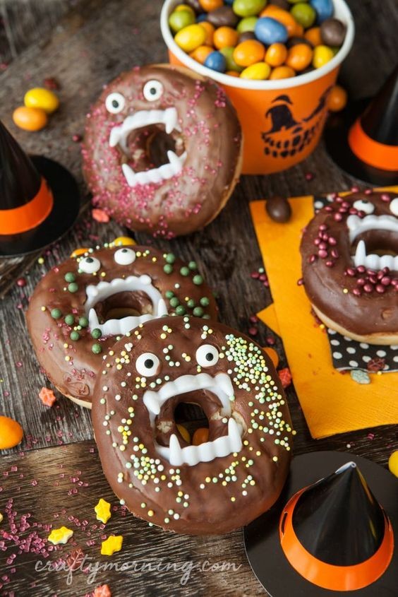 5. En verander donuts in schreeuwende monsters