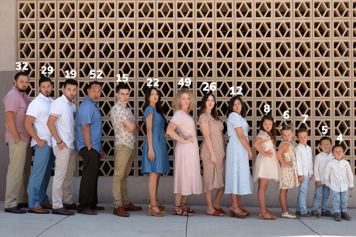 ¡En esta foto está reunida toda la gran familia completa, también Pam y Gary!