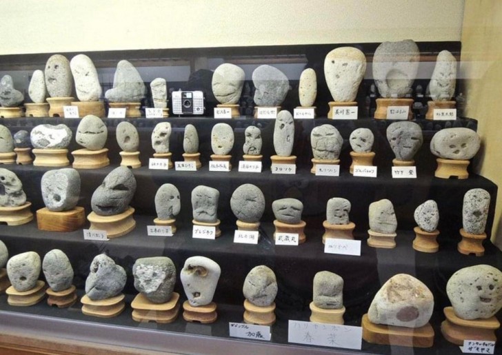 For the uninitiated, in Japan there is a museum that has a large collection of stones with faces!