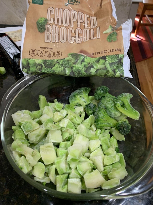 Cubes de brocoli : qui sait à quel légume appartiennent la plupart des morceaux !
