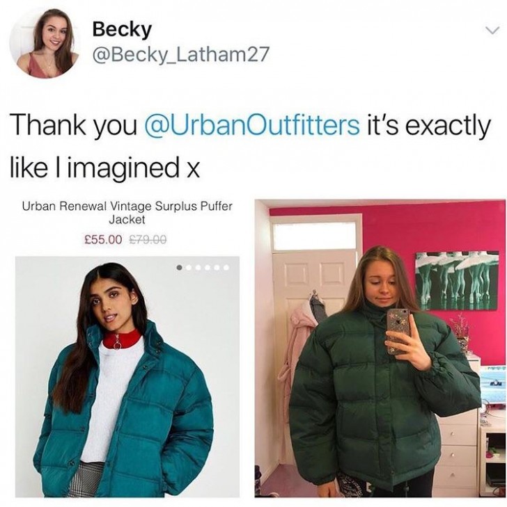 Dit meisje ziet er helemaal niet uit alsof ze een trendy XXL-jasje draagt, maar eerder de jas van haar oudere broer.