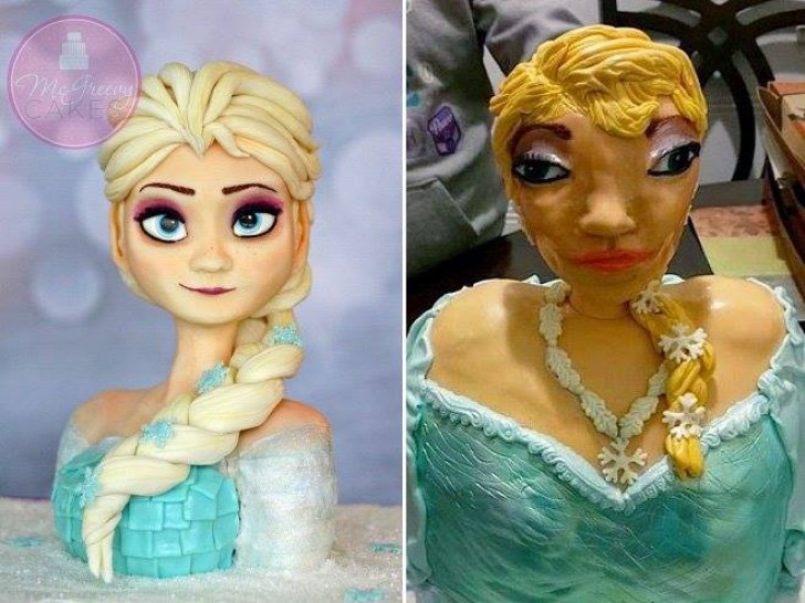 Elsa from Frozen ... well, we appreciate the effort!