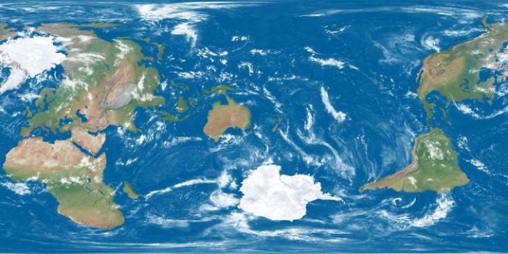 7. E se il mondo fosse incentrato tutto sulla Nuova Zelanda? Chi ha creato questa mappa se l'è chiesto e l'ha rappresentato!