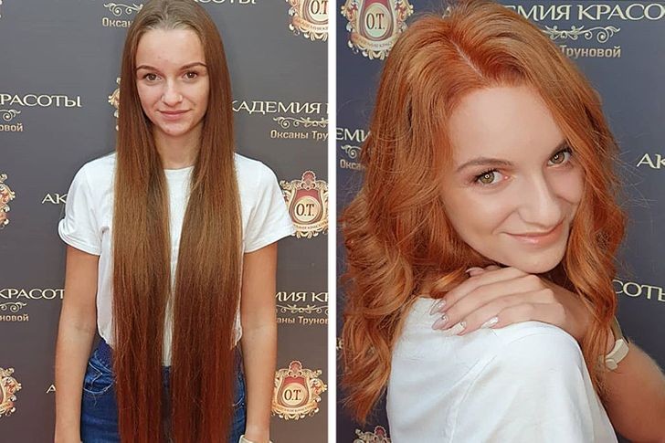 17. Olga received this makeover from her mother for her 18th birthday!