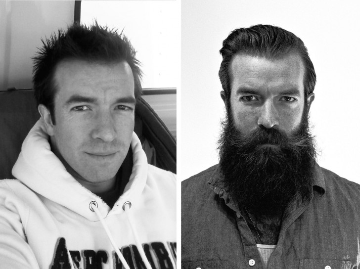 5. Isso é o que significa deixar crescer a barba crescer por 1 ano... uma grande diferença!