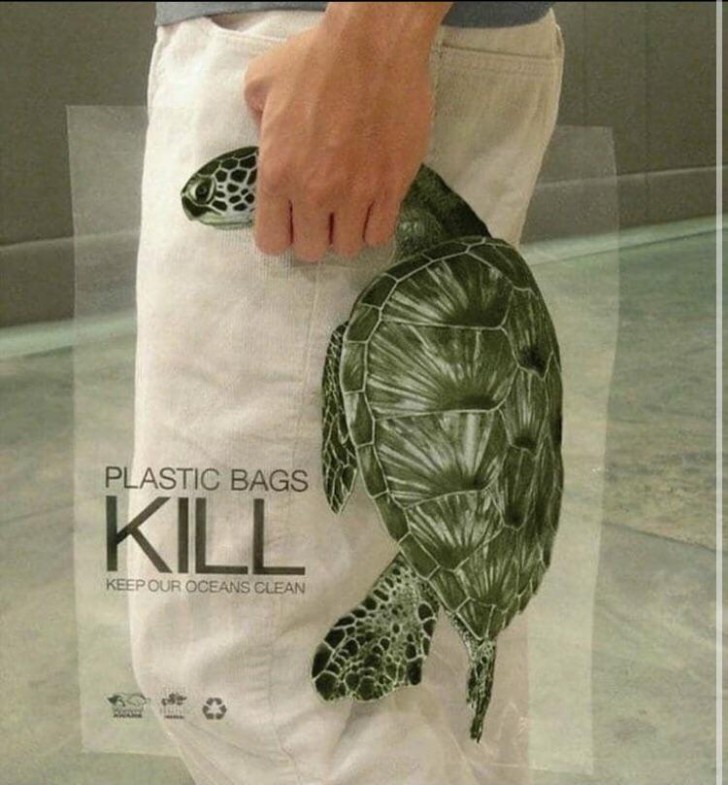 16. Quando il design incontra la sensibilizzazione: una borsa biodegradabile che fa riflettere sull'impatto della plastica sulla vita marina