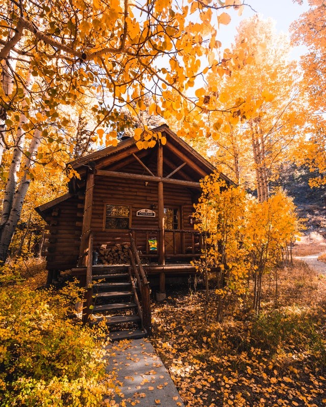 Questa casetta in legno è ciò che ci serve in autunno.