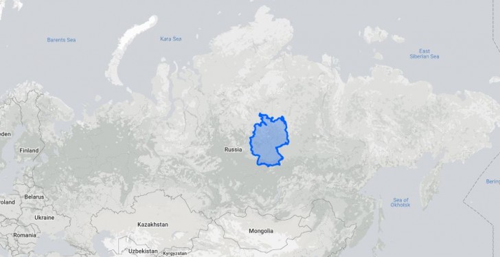 15. L'Allemagne "perdue" dans l'immensité de la Russie !