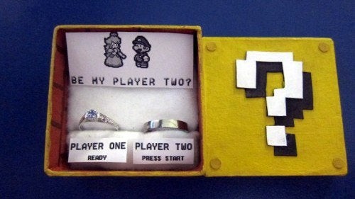 7. "Vuoi essere il mio player 2?" ..gli amanti dei videogiochi e di Super Mario apprezzeranno!