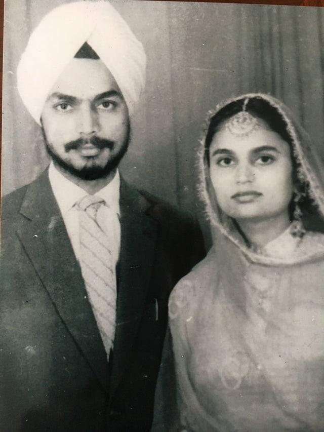 In 1950: my grandparents, of Indian origin, just got married!