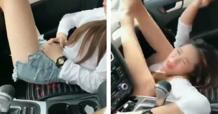 La jeune femme ne portait pas sa ceinture de sécurité, et il a suffi d'un frein pour qu'elle se retrouve coincée entre le tableau de bord et le siège.