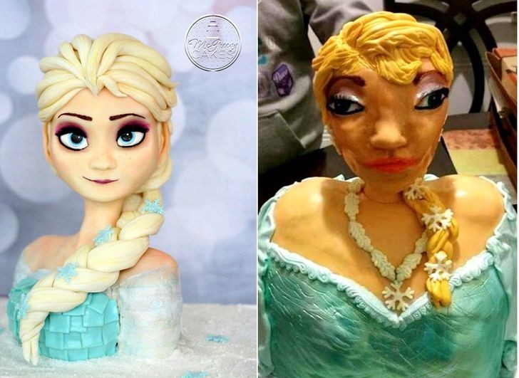 ¡No, no podía arruinarme Elsa di Frozen en este modo!