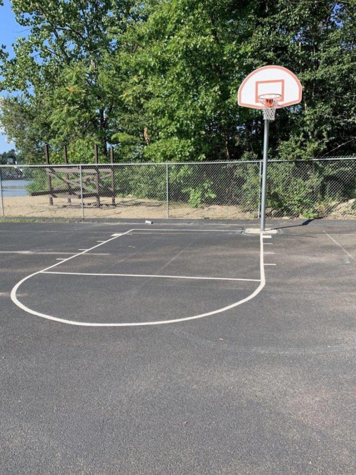Man muss kein Basketballexperte sein, um zu wissen, wo der Korb montiert werden soll.