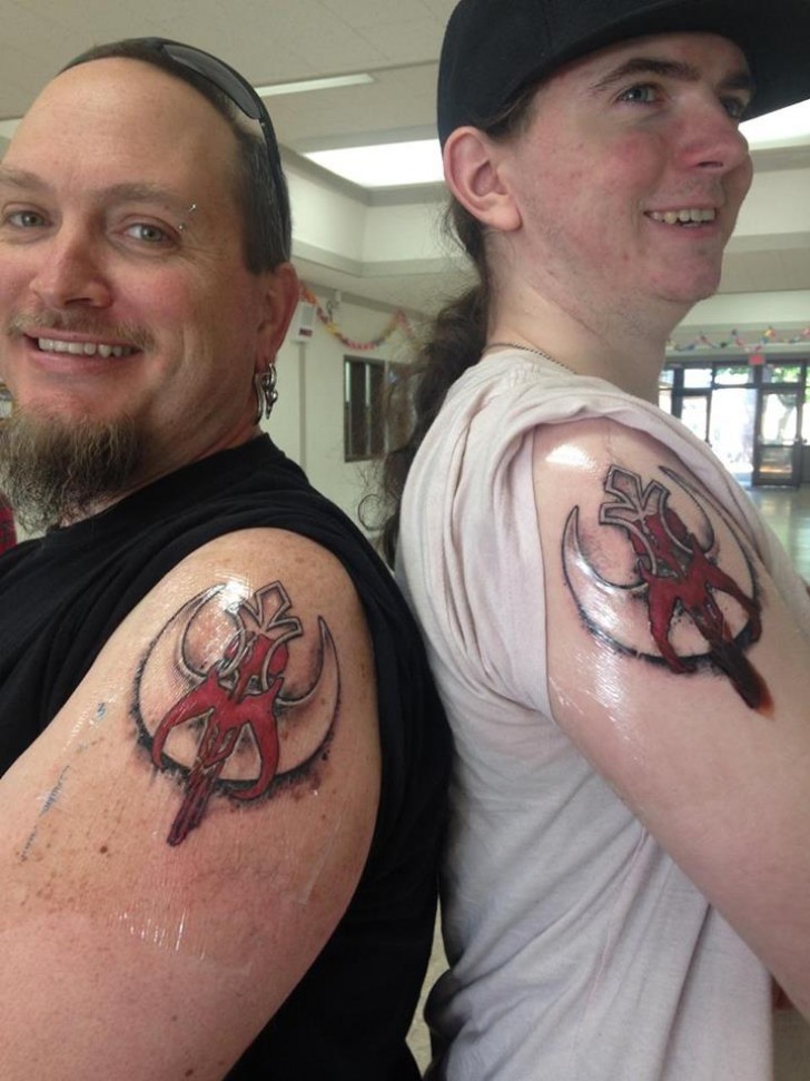 Star Wars father and son fans!