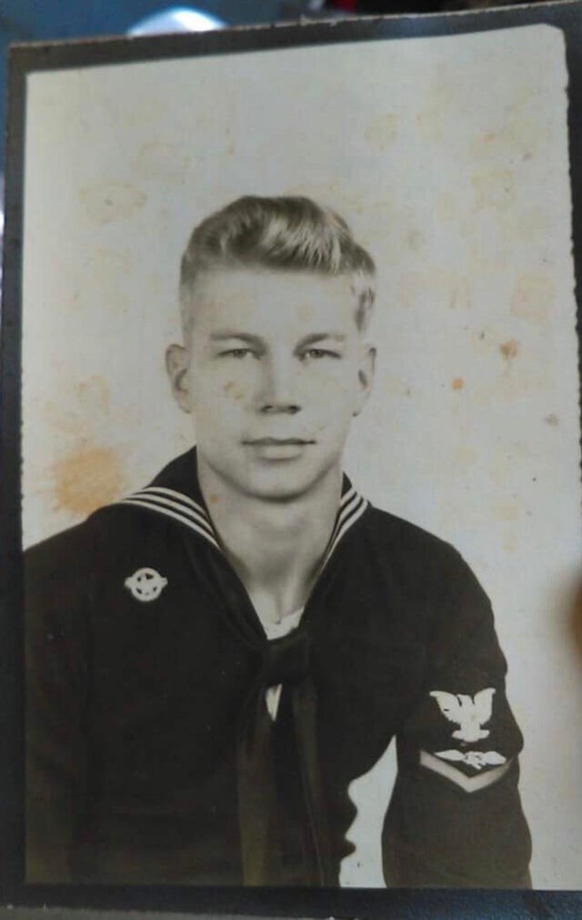 12. Meu avô em uma foto da Marinha Americana durante a Segunda Guerra Mundial