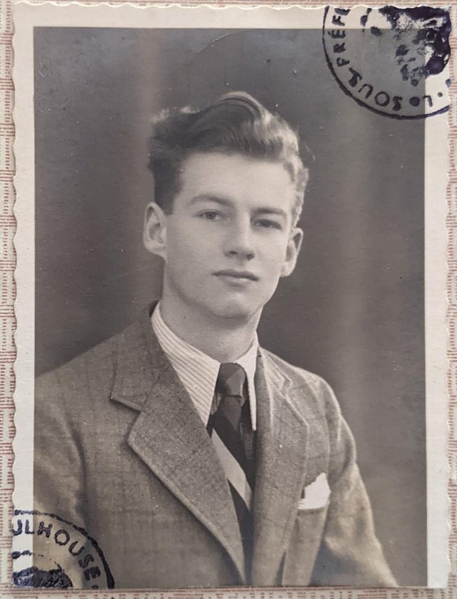 8. "My grandfather in the photo from his identity card of 1947"