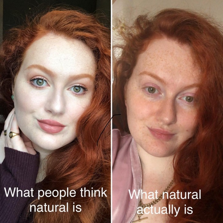 Die Leute denken, ich trage kein Make-up auf meinem Gesicht, aber die Realität ist alles andere als offensichtlich...